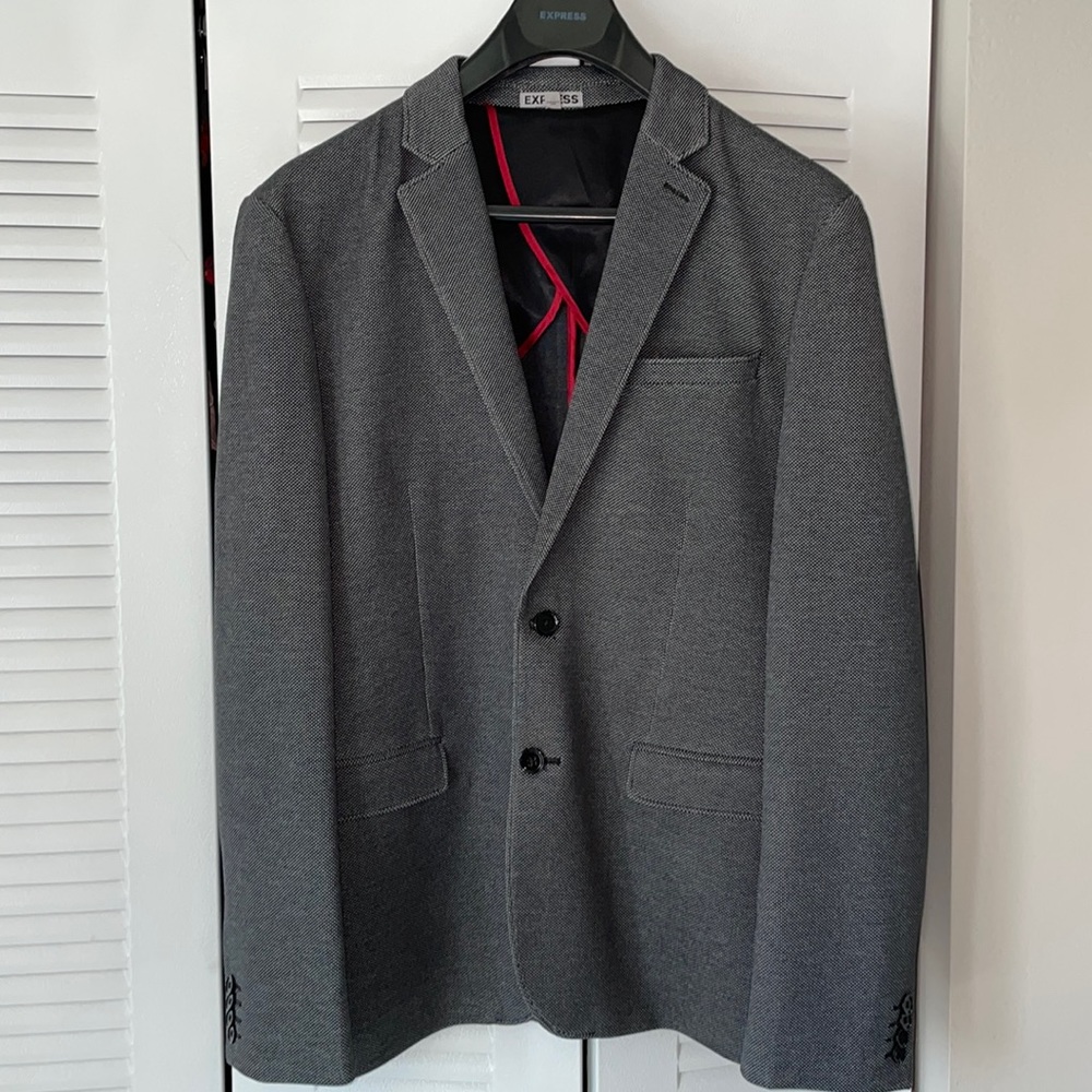 Express Photographer Slim Fit Blazer